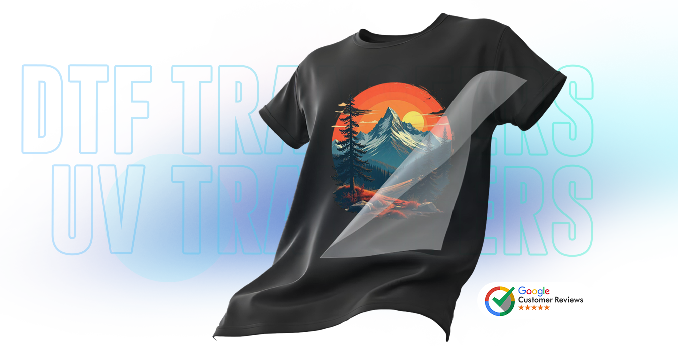 Custom DTF transfer ready for heat press application